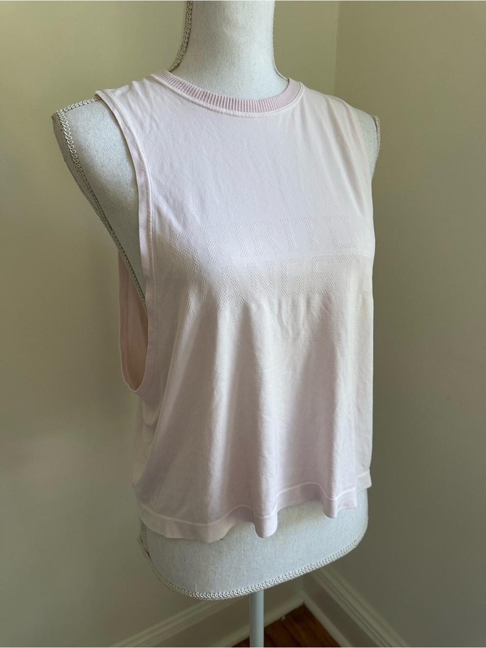 Spiritual Gangster Spell Out Pink Tank Top Size M/L Logo